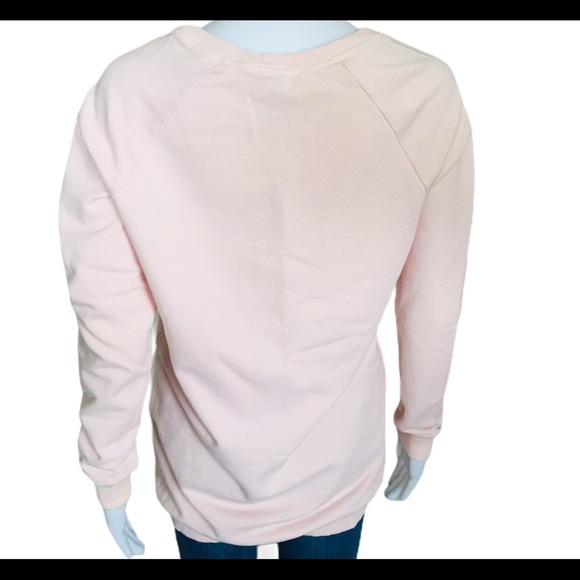H&M Basic Long Sleeve Sweater/Pullover With Scoop Neck Blush Pink Size Small - Picture 9 of 15